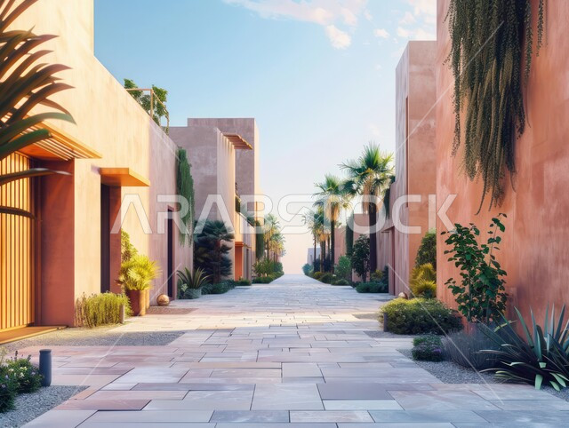 المعالم التاريخية القديمة في المملكة العربية السعودية، أماكن سياحية تراثية مشهورة ، الفن الهندسي المعماري على الطراز العربي للبيوت والمباني الحجرية الأثرية، الاهتمام بزراعة الاشجار والنباتات الخضراء