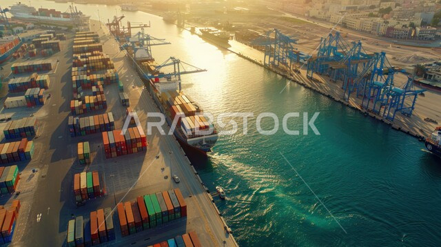 تصدير وإستيراد البضاعة في السعودية من خلال استخدام الوسائل المتطورة الحديثه، تجارة السلع والمنتجات المحلية عبر السفن في البحار، نقل واستلام كونتينرات التخزين عبر الاقتصاد البحري, موانئ شحن البضائع و الحاويات التجارية