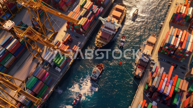 تصدير وإستيراد البضاعة في السعودية من خلال استخدام الوسائل المتطورة الحديثه، تجارة السلع والمنتجات المحلية عبر السفن في البحار، نقل واستلام كونتينرات التخزين عبر الاقتصاد البحري, موانئ شحن البضائع و الحاويات التجارية