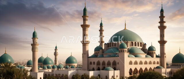 الفن الهندسي المعماري الإسلامي للقبب والمآذن في المساجد, مقصد المسلمين للعبادة والتقرب الى الله تعالى, المعالم والأماكن الدينية المقدسة المشهورة, جوامع المملكة العربية السعودية