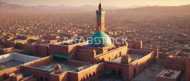 مقصد المسلمين للعبادة والتقرب الى الله تعالى، المعالم والأماكن الدينية المقدسة المشهورة، جوامع المملكة العربية السعودية, الفن الهندسي المعماري الإسلامي للقبب والمآذن في المساجد