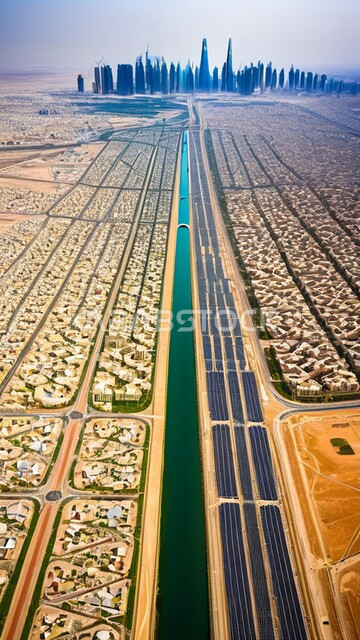 مفهوم التطور الهندسي, منظر تخيلي مستقبلي للتقدم و النمو العمراني, الفنون و التصاميم الهندسية المعمارية الحديثة لناطحات السحاب في المملكة العربية السعودية, الأبراج والمباني والمنشآت التجارية الشاهقة, رؤية مستقبلية سعودية 2030