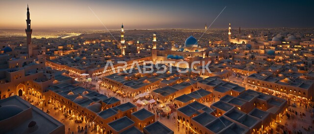 العبادة والتقرب الى الله، الفن الهندسي المعماري للمساجد على الطراز الإسلامي، التصاميم المتميزة للقبب والمآذن, معالم وأماكن دينية مقدسة في المملكة العربية السعودية