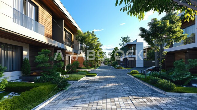 التطور الهندسي والعمراني الجديد للمنازل في المملكة العربية السعودية، تصميمات عصرية مريحة، منزل بديكورات فاخرة على الطراز الحديث مطل على الشارع