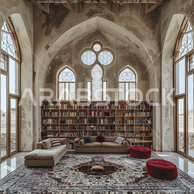 ديكور داخلي راقي للفلل والشقق السكنية في المملكة العربية السعودية، غرفة معيشة بأثاث منزلي فاخر، النوافذ والواجهات الزجاجية المطلة على الطبيعة الخارجية، الاكسسوارات والأضواء العصرية, التصاميم الداخلية لغرف الجلوس على الطراز الحديث, النمو والتطور العمراني