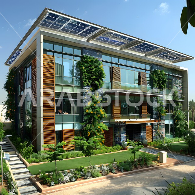 التطور الهندسي والعمراني الجديد للمنازل في المملكة العربية السعودية، تصميمات عصرية مريحة، صورة مقربة لمنزل حديث بديكورات فاخرة على الطراز الحديث، حديقة منزلية راقية، الاهتمام بالتشجير وزراعة النباتات الخضراء، مناظر طبيعية متميزة