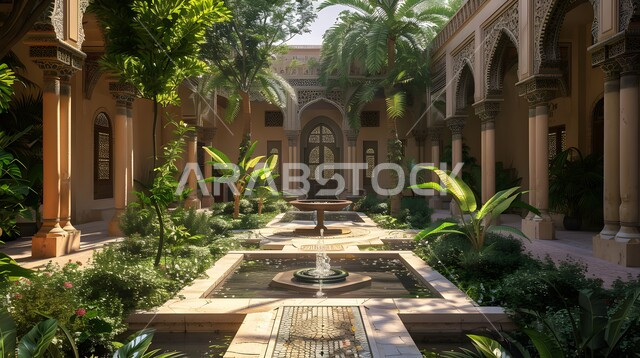 الفن الهندسي المعماري على الطراز الحديث، تصميمات وديكورات فخمة، تصاميم عصرية و فاخرة للشقق والفلل السكنية السياحية، القصور والفنادق والأبنية المتميزة، النمو والتقدم العمراني في المملكة العربية السعودية، الاهتمام بزراعة الأشجار والنباتات الخضراء حول حوض السباحة