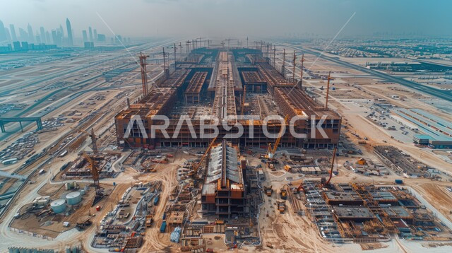 مفهوم تحسين البنية التحتية للبلاد، أعمال البناء والمقاولات والتطوير العقاري، إنشاء الأساسات والهياكل للمشروعات السكنية والمصانع، التطور المعماري والحضاري في المملكة العربية السعودية، تشييد المباني والمشاريع الضخمة، العمل في مجال الهندسة الإنشائية
