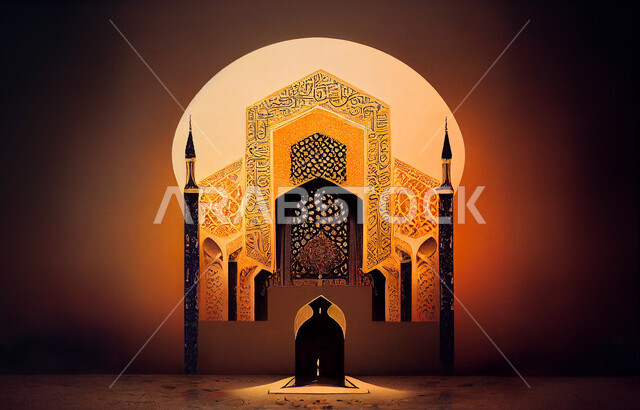 فن وزخرفة إسلامية، الديكورات والتصاميم الهندسية المعمارية لبناء المساجد في المملكة العربية السعودية، مفهوم العبادة والتقرب إلى الله تعالى، الساحة الخارجية لمسجد عريق، معالم وأماكن مقدسة، المآذن والقبب على الطراز الإسلامي العصري الحديث