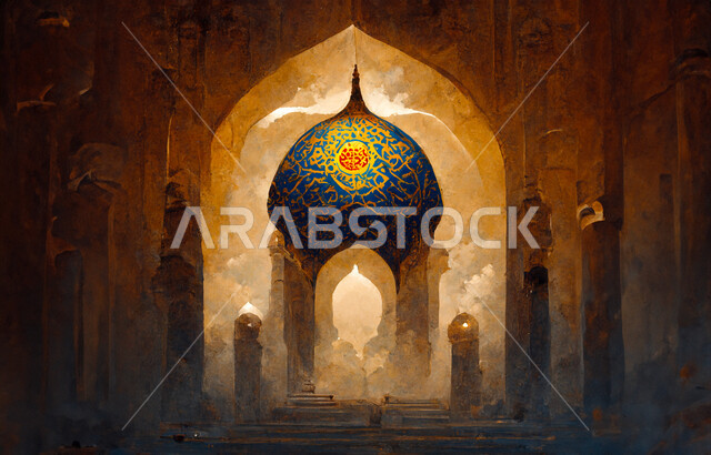 فن وزخرفة إسلامية، الديكورات والتصاميم الهندسية المعمارية لبناء المساجد في المملكة العربية السعودية، مفهوم العبادة والتقرب إلى الله تعالى، الساحة الخارجية لمسجد عريق، معالم وأماكن مقدسة، المآذن والقبب على الطراز الإسلامي العصري الحديث