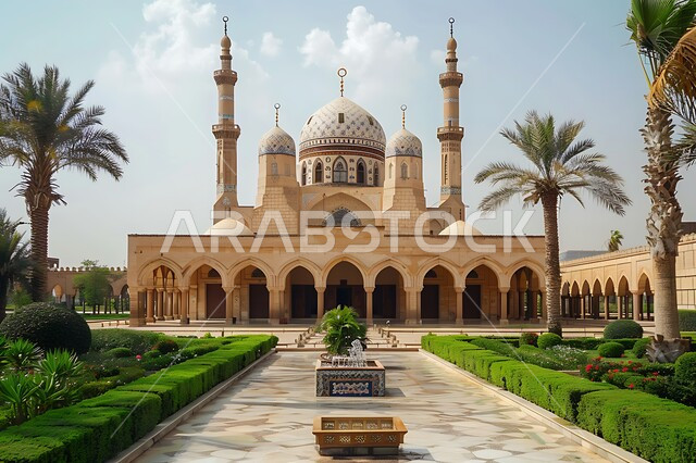 الاهتمام بالتشجير وزراعة النباتات الخضراء، الفن الهندسي المعماري على الطراز الاسلامي لقبب ومآذن المساجد في المملكة العربية السعودية, المعالم الدينية المقدسة, نداء المسلمين لأداء الفرائض والصلوات والتقرب إلى الله