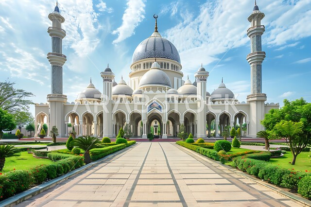الاهتمام بالتشجير وزراعة النباتات الخضراء، الفن الهندسي المعماري على الطراز الاسلامي لقبب ومآذن المساجد في المملكة العربية السعودية, المعالم الدينية المقدسة, نداء المسلمين لأداء الفرائض والصلوات والتقرب إلى الله