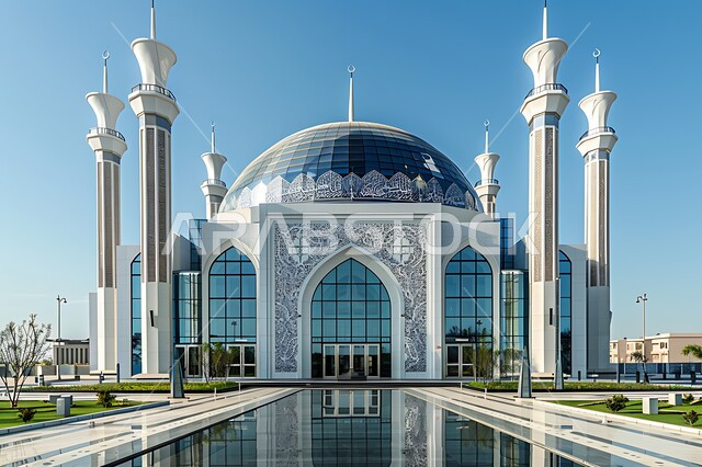 نداء المسلمين لأداء الفرائض والصلوات والتقرب إلى الله، الفن الهندسي المعماري على الطراز الاسلامي لقبب ومآذن المساجد في المملكة العربية السعودية, الديكورات والتصاميم المتميزة لنافورة الماء، المعالم الدينية المقدسة, الاهتمام بالتشجير وزراعة النباتات الخضراء