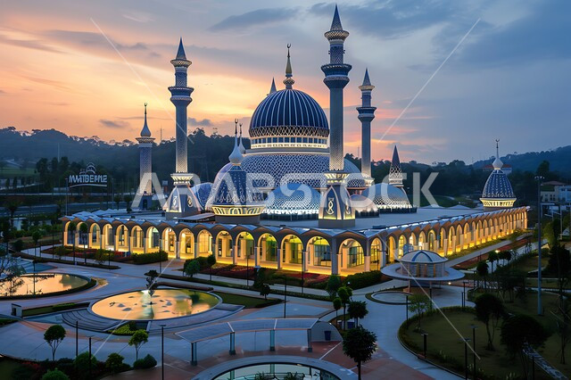 المعالم والأماكن الدينية المقدسة, القبب والمآذن المضيئة ليلا، نداء المسلمين لأداء الفرائض والصلوات والتقرب إلى الله، الفن الهندسي المعماري على الطراز الاسلامي لبناء المساجد في المملكة العربية السعودية, التصاميم والديكورات المتميزة