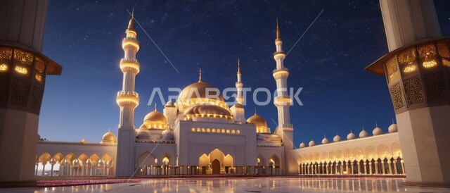 النمو والتقدم العمراني على الطراز الاسلامي لبناء المساجد في المملكة العربية السعودية, الديكورات والتصاميم المتميزة للمآذن والقبب المضيئة ليلا، نداء المسلمين لأداء الفرائض والصلوات والتقرب إلى الله، المعالم والأماكن الدينية المقدسة