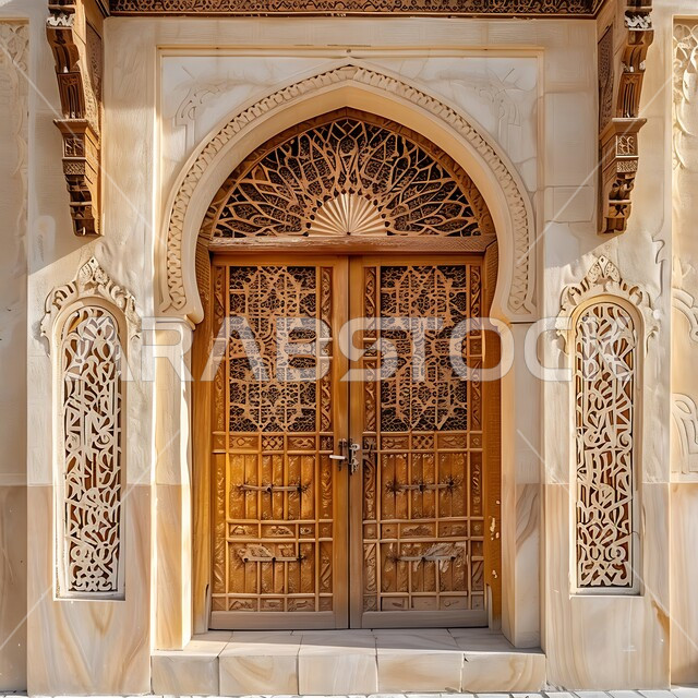 باب خشبي منقوش بزخارف شعبية, الفن الهندسي المعماري لبناء المنازل القديمة, ديكورات على الطراز العربي الطيني القديم, الأماكن التراثية في المملكة العربية السعودية