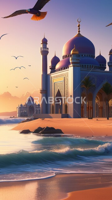 معالم وأماكن اسلامية مقدسة, مقصد المسلمين من شتى أنحاء العالم, الفن الهندسي المعماري السعودي, بناء المساجد المطلة على البحر في المملكة العربية السعودية, أدء العبادات والفرائض والتقرب إلى الله تعالى, المآّذن والقبب المبنية على الطراز العربي الاسلامي العريق