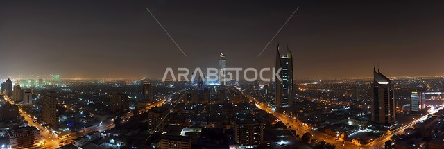 منظر مدينة الرياض ليلاً، الابراج وناطحات السحاب، الفن الهندسي المعماري، البناء الحديث والتصميم المتطور, معالم وأماكن سياحية مشهورة في المملكة العربية السعودية, جذب السياح الأجانب, النمو والتقدم العمراني على الطراز الحديث, رؤية سعودية مستقبلية 2030