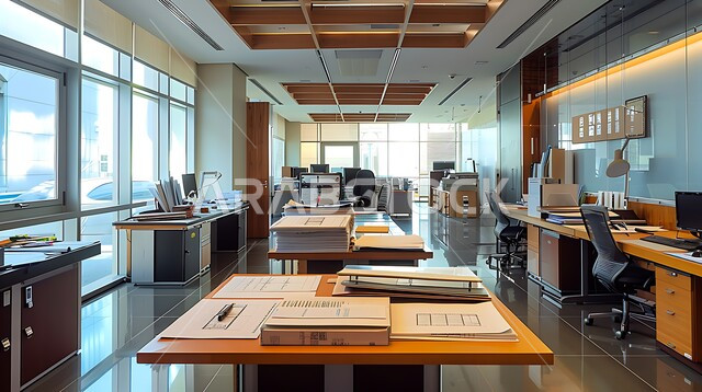  تصاميم عصرية حديثة للشركات السعودية، تصميم داخلي وديكورات راقية على الطراز الحديث، الفن الهندسي المعماري لمكاتب الأعمال، نوافذ وواجهات زجاجية كبيرة