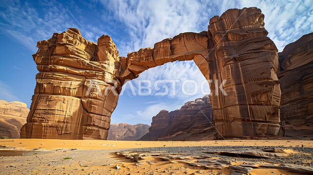 Rock formations in Al-Ula Governorate in the Kingdom of Saudi Arabia, mountains and rock formations in Al-Ula Governorate, famous tourist places, ancient historical archaeological landmarks