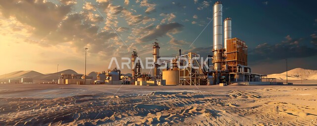 التطور الهندسي والعمراني لمصافي البترول في المملكة العربية السعودية، مصفاة نفط على الرمال الذهبية الناعمة، مناخ قاسي وجاف، اعتماد التقنيات والتكنولوجيا الحديثة في إنتاجية النفط والغاز، صناعات ومشاريع بيتروكيماوية، ادوات ومعدات ضخمة وحديثة