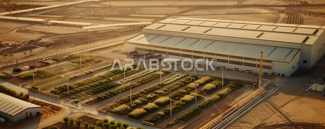Planting and caring for seedlings in innovative ways, agricultural reserves, incubators and nurseries in the Kingdom of Saudi Arabia, rows of plants in greenhouses, the concept of recovery and growth of the plant stem and leaves above the ground, the concept of caring for and caring for plants in modern ways