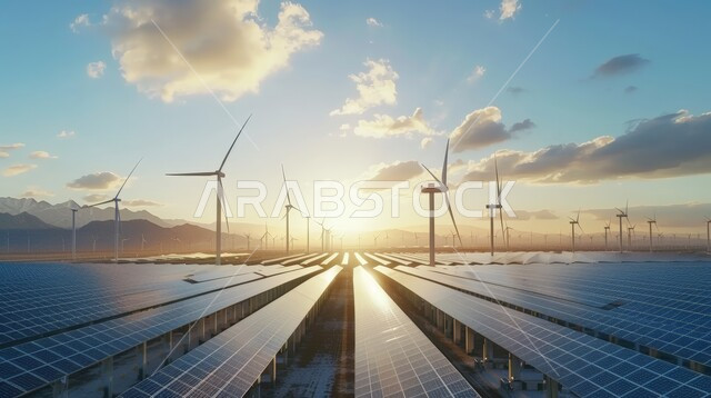 استخدام الطاقة المتجددة صديقة البيئة، حقول ألواح الخلايا الشمسية وعنفات الرياح الكبيرة, محطة لتوليد الطاقة الكهربائية البديلة في المملكة العربية السعودية, التنمية المستدامة الطبيعية