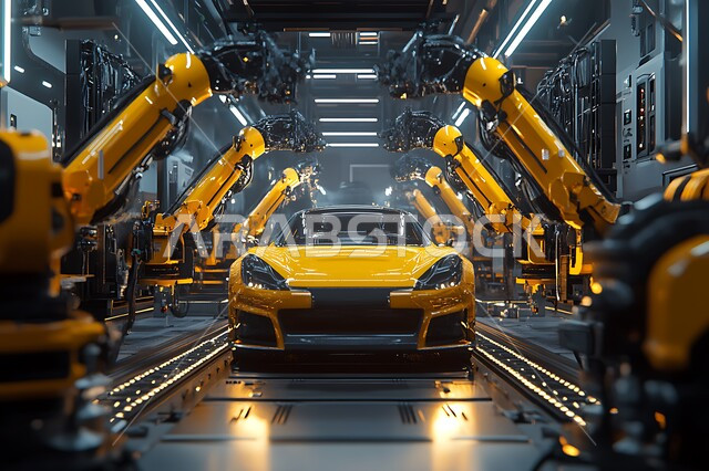  دمج التكنولوجيا والتقنيات الحديثة في مجال الميكانيك، استخدام روبوتات متطورة في تصنيع السيارات والمركبات, التشغيل الآلي لخطوط الانتاج في معامل ومصانع المملكة, تحقيق الثورة الصناعية، رؤية سعودية مستقبلية 2030، الاعتماد على أذرع الآلات في عمليات الإصلاح واللحام