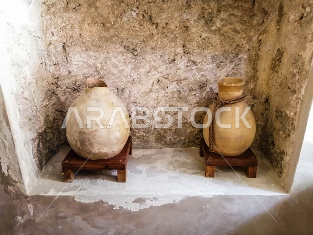 التراث الإسلامي العربي القديم ، الأواني الفخارية ، التراث الشعبي السعودي