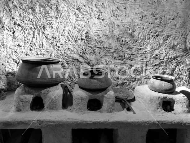 التراث الإسلامي العربي القديم ، الأواني الفخارية ، التراث الشعبي السعودي