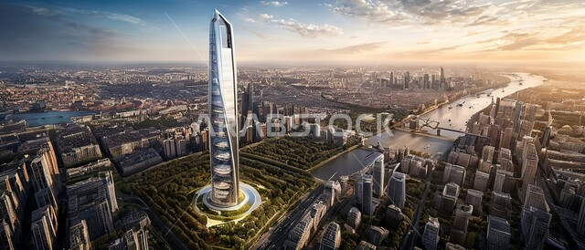 رؤية سعودية مستقبلية 2030 ، الفن الهندسي المعماري للأبراج وناطحات السحاب، بناء مستقبل حضاري ومتطور، أماكن ومعالم سياحية مشهورة، منظر تخيلي مستقبلي للتقدم و النمو العمراني, المباني والمنشآت التجارية الشاهقة في المملكة العربية السعودية