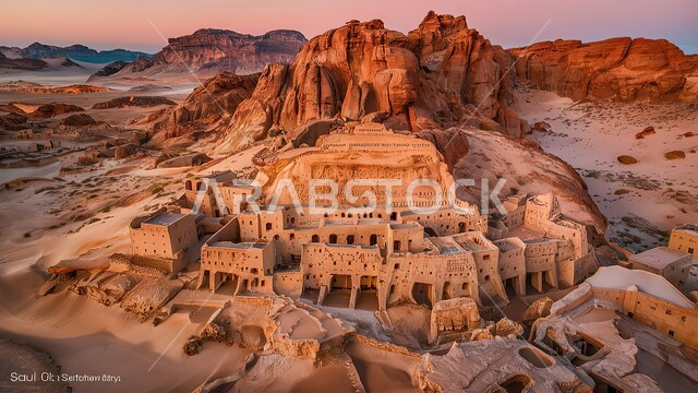  القمم والمرتفعات الجبلية وسط البيئة الرمليه، المناظر الطبيعية في المناطق الصحراوية في المملكة العربيه السعودية، معالم اثرية تاريخية قديمة، اماكن سياحية مشهورة، التكوينات والتشكيلات الصخرية في صحراء محافظة العلا