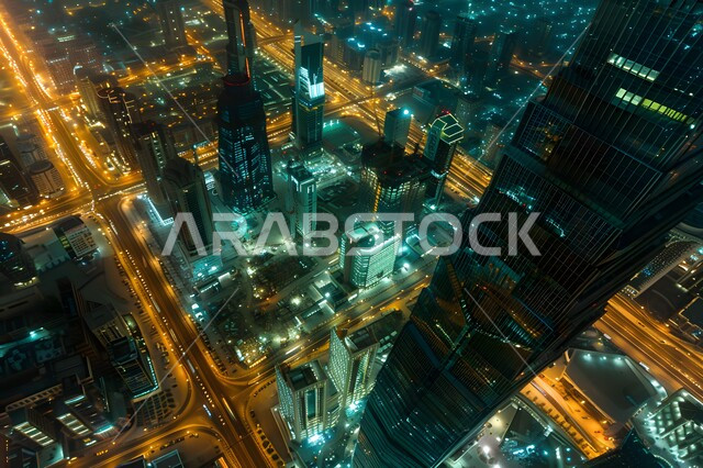الفن الهندسي المعماري للمباني والمنشآت السكنية والتجارية، التقدم والتوسع العمراني في المملكة العربية السعودية، منظر للأبراج وناطحات السحاب, أماكن و معالم سياحية مشهورة, رؤية مستقبلية سعودية 2030