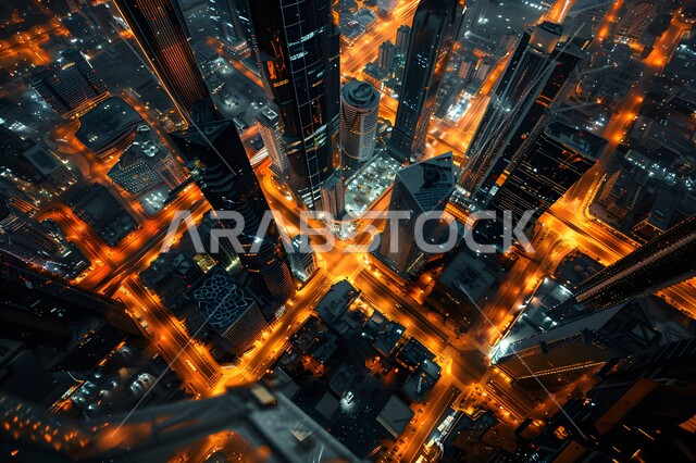الفن الهندسي المعماري للمباني والمنشآت السكنية والتجارية، التقدم والتوسع العمراني في المملكة العربية السعودية، منظر للأبراج وناطحات السحاب, أماكن و معالم سياحية مشهورة, رؤية مستقبلية سعودية 2030