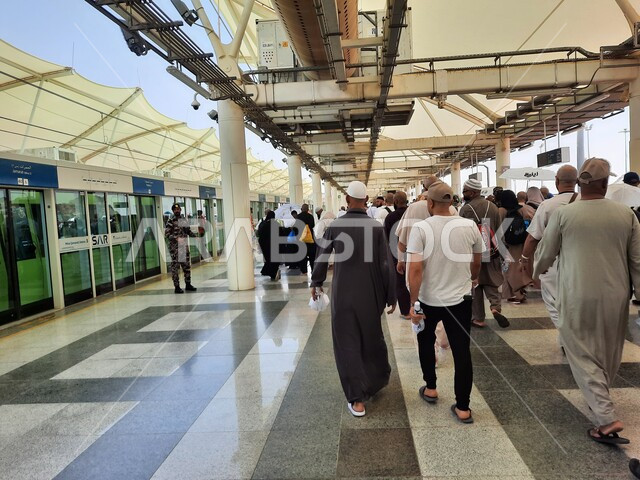 The ability to move from one area to another comfortably, the Haramain High Speed ​​Rail Station in the Kingdom of Saudi Arabia, a convenient means of transportation for pilgrims, a fast electric line linking Mecca and Medina, the engineering art of developing and advancing means of transportation and communication