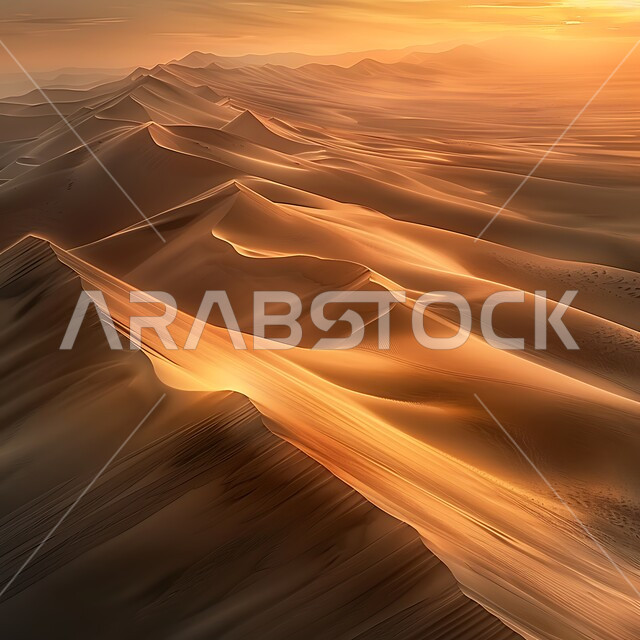 الرمال الذهبية الناعمة في البيئة الصحراوية, التضاريس والمرتفعات والقمم الجبلية في البراري, التكوينات والتشكيلات الرملية في صحراء المملكة العربية السعودية, خلفية الطبيعة