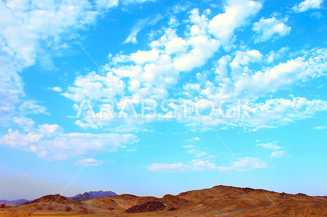 Spectacular landscapes in the sky of Saudi Arabia