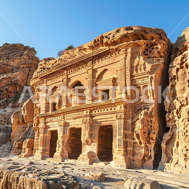 الصروح والقلاع الحجرية، سلسة الجبال والتكوينات والتشكيلات الصخرية في وقت النهار، الطبيعة الصحراويه في الأماكن السياحية الأثرية المشهورة, البنية الطبيعية من الصخور في المملكة العربية السعودية