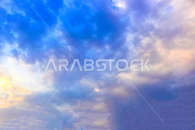 Spectacular landscapes in the sky of Saudi Arabia