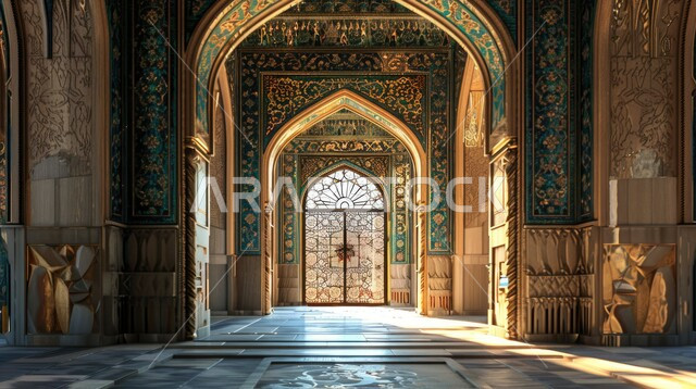 الزخارف والنقوش الاسلامية للأقواس والأعمدة الداخلية للجوامع، الفن الهندسي المعماري للمساجد في المملكة العربية السعودية، مفهوم العبادة والتقرب إلى الله ، تصميمات وديكورات دينية