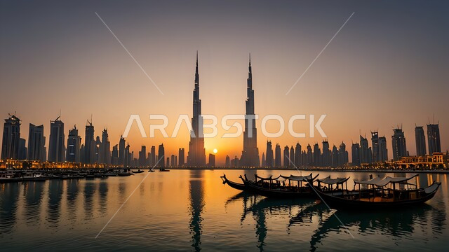 أماكن ومعالم مدينة دبي السياحية المشهورة, الفن الهندسي المعماري للمباني و المنشآت, الأبراج والفنادق وناطحات السحاب في دولة الامارات العربية المتحدة, النمو والتطور العمراني على ساحل الخليج العربي