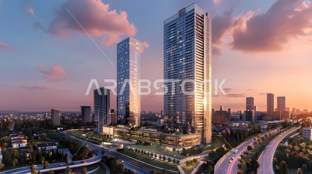 الفن الهندسي المعماري للأبراج وناطحات السحاب، جذب واستقطاب السياح من انحاء العالم، المباني و المنشآت السكنية و الفنادق في مدينة دبي، النمو والتطور العمراني، الواجهة السياحية في الامارات العربية المتحدة