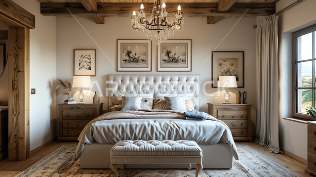 تصميم داخلي لغرفة نوم بأسلوب حديث، شقق وفلل سكنية بديكورات متطورة، غرف بتصاميم عصرية فاخرة، أثاث منزلي أنيق ومريح، فنون الهندسة المعمارية والديكور، فنادق ومنتجعات جديدة في المملكة العربية السعودية