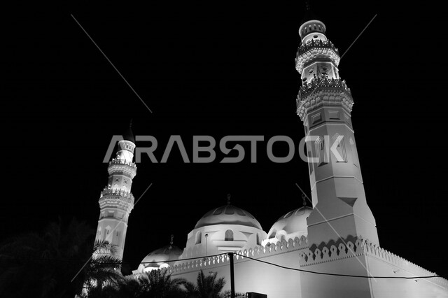 مسجد قباء في المدينة المنورة المملكة العربية السعودية ، مئذنة المسجد