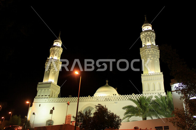 مسجد قباء في المدينة المنورة المملكة العربية السعودية ، مئذنة المسجد