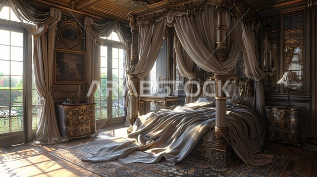 Distinctive view of nature, bedroom with luxurious modern designs, advanced design and decoration art, residential apartments and villas, elegant interior home furniture, modern hotels and resorts, architectural and decoration arts