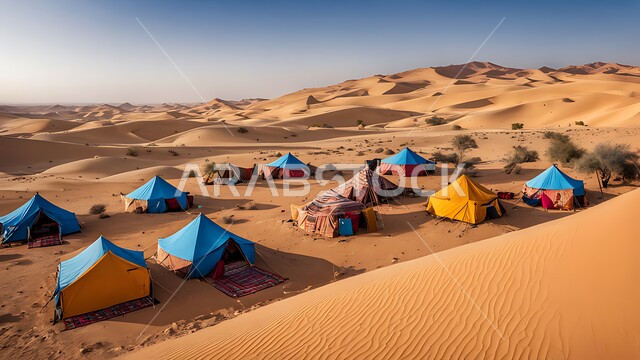 مخيمات سياحية في المناطق البرية، التخييم في صحاري المملكة العربية السعودية, رحلات سفاري وجلسات بدوية شعبية وسط الصحراء، كشتة و جلسة بر شبابية، التضاريس والرمال الذهبية الناعمة في النهار، الأجواء الشتوية الممتعة