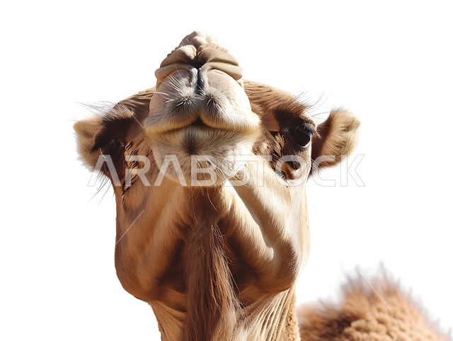 تربية الابل والجمال في المملكة العربية، حيوان الجمل العربي الأصيل، سفينة الصحراء ذو السنامين، وسائل النقل والتنقل قديما في الحياة البدوية الشعبية، خلفية بيضاء