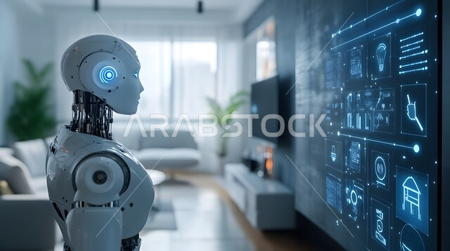 التطور التكنولوجي على كوكب الأرض، استبدال القوة العاملة البشرية بالروبوتات، رؤية مستقبلية سعودية 2030، رجل آلي متطور ذكي, تحقيق الثورة الصناعية، الابتكار والعلوم وتكنولوجيا الذكاء الاصطناعي