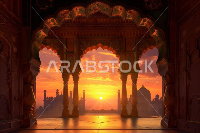 الزخارف والنقوش الاسلامية, صورة ظلية للأقواس والأعمدة الداخلية للجوامع، الفن الهندسي المعماري للمساجد في المملكة العربية السعودية، مفهوم العبادة والتقرب إلى الله, أماكن وأجواء روحانية, تصاميم وديكورات دينية